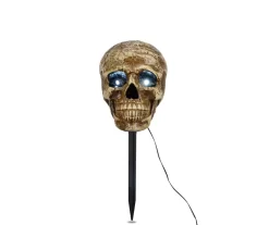 Skull LED & Sound 3-Piece Pathway Markers Set
