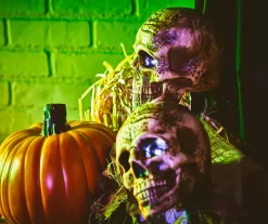 Skull LED & Sound 3-Piece Pathway Markers Set -Deco Haven Shop 810525247 a9 01