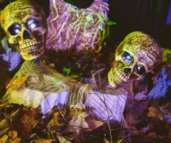 Skull LED & Sound 3-Piece Pathway Markers Set -Deco Haven Shop 810525247 a9 02