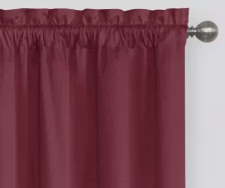 Eclipse Burgundy Canova Room Darkening Thermal Valance -Deco Haven Shop 810525400 3