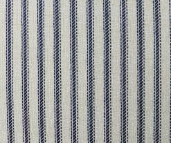 Navy Blue Tick Stripe 4-Piece Reversible Deluxe Outdoor Chair Cushions Set -Deco Haven Shop 810525547 9