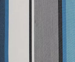 Captain's Blue Stripe 4-Piece Reversible Deluxe Outdoor Cushion Set -Deco Haven Shop 810525549 6