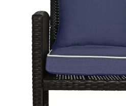 Navy Blue 4-Piece Deluxe Outdoor Chair Cushion Set -Deco Haven Shop 810525551 4