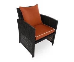 Burnt Orange 4-Piece Deluxe Outdoor Chair Cushion Set -Deco Haven Shop 810525553 3