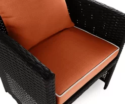Burnt Orange 4-Piece Deluxe Outdoor Chair Cushion Set -Deco Haven Shop 810525553 7