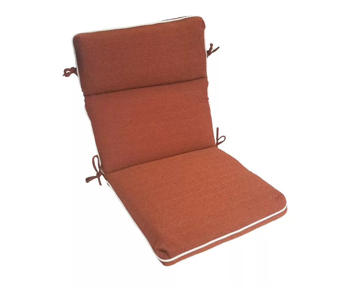 Burnt Orange High Back Outdoor Chair Cushion 1 Burnt Orange High Back Outdoor Chair Cushion
