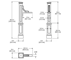 Woodhaven Black Address Sign -Deco Haven Shop 810526431 2