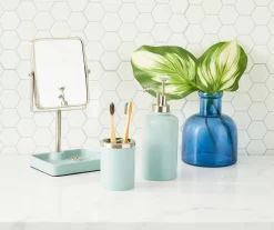 Slate Blue Glaze Lotion Pump -Deco Haven Shop 810530728 810530727 810530726 2 1