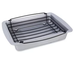 Silver Roast Pan With Rack