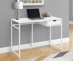 42" Single Drawer Computer Desk -Deco Haven Shop 810533429 1