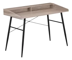 2-Cubby Computer Desk With Hutch -Deco Haven Shop 810533451 2