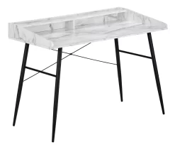 2-Cubby Computer Desk With Hutch -Deco Haven Shop 810533454 2