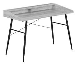 2-Cubby Computer Desk With Hutch -Deco Haven Shop 810533456 2