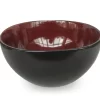 10" Urban Café Red Stoneware Bowl