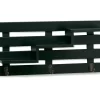 Black Tiered Slat Wall Shelf With 3 Hooks