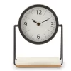 Black Round Elevated Tabletop Clock