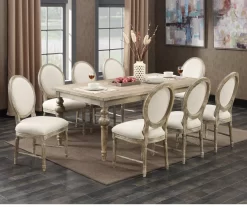 Sandstone Buff & Cream Upholstered Dining Chairs, 2-Pack -Deco Haven Shop 810535745 6
