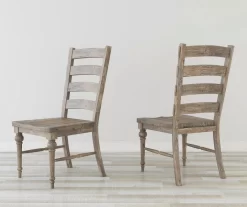 Sandstone Buff Ladderback Upholstered Dining Chairs, 2-Pack -Deco Haven Shop 810535746 6