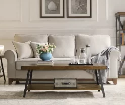 Pomona Pine Brown Coffee Table -Deco Haven Shop 810535747 12