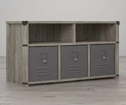 Nova Gray Oak Bedroom Storage Bench -Deco Haven Shop 810538200 2