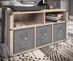Nova Gray Oak Bedroom Storage Bench -Deco Haven Shop 810538200 3
