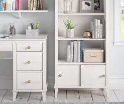 Monarch Hill Poppy Ivory Oak Bookcase -Deco Haven Shop 810538210 3