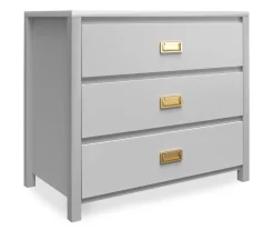 Monarch Hill Haven Dove Gray 3-Drawer Dresser -Deco Haven Shop 810538227 4