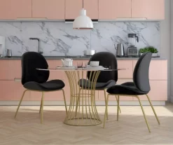 CosmoLiving Astor Velvet Dining Chair -Deco Haven Shop 810540993 1