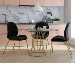 CosmoLiving Astor Velvet Dining Chair -Deco Haven Shop 810540993 2