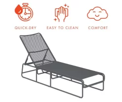 Nyla Charcoal Adjustable Wicker Chaise Patio Lounge 9 Nyla Charcoal Adjustable Wicker Chaise Patio Lounge -Deco Haven Shop 810541218 4