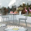Heidi Light Gray 3-Piece Bistro Patio Furniture Set