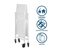 Cosco Outdoor Living Wheeled 2-Shelf Serving Cart -Deco Haven Shop 810541511 2