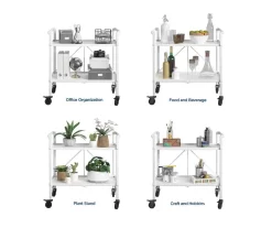 Cosco Outdoor Living Wheeled 2-Shelf Serving Cart -Deco Haven Shop 810541511 5