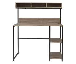 Daylicrew 2-Shelf Home Office Desk & Hutch -Deco Haven Shop 810542286 5