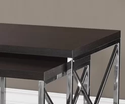 Monarch 2-Piece Nesting Accent Table Set 35 Monarch 2-Piece Nesting Accent Table Set -Deco Haven Shop 810542484 3