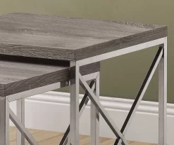 Monarch 2-Piece Nesting Accent Table Set 38 Monarch 2-Piece Nesting Accent Table Set -Deco Haven Shop 810542485 3
