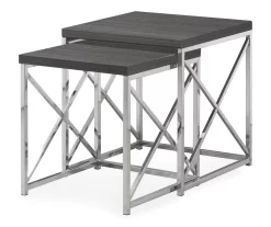 Monarch 2-Piece Nesting Accent Table Set 25 Monarch 2-Piece Nesting Accent Table Set -Deco Haven Shop 810542487 2