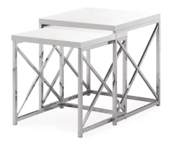 Monarch 2-Piece Nesting Accent Table Set 28 Monarch 2-Piece Nesting Accent Table Set -Deco Haven Shop 810542488 2