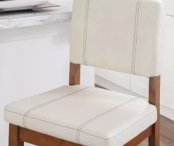 Jackson Cream Upholstered Wood Counter Stool -Deco Haven Shop 810543082 A0 8