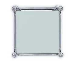 Hawkins Chrome & Glass 3-Shelf Rolling Cart -Deco Haven Shop 810543096 5