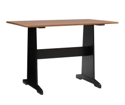 Atrium Black & Pecan 3-Piece Wooden Breakfast Nook Set -Deco Haven Shop 810543121 A0 4