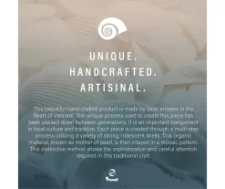 Globa Designs White & Gold Capiz Mosaic Beehive Accent Table -Deco Haven Shop 810543194 M0 5