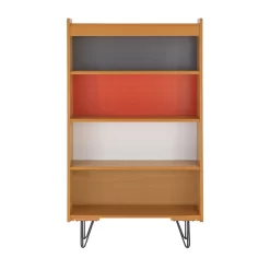 Nate Ash 4-Shelf Bookcase 7 Nate Ash 4-Shelf Bookcase -Deco Haven Shop 810543195 3