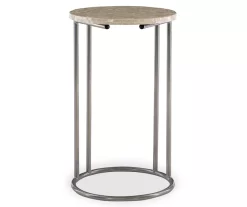 Global Designs Pewter Geometric Capiz Mosaic C Accent Table 7 Global Designs Pewter Geometric Capiz Mosaic C Accent Table -Deco Haven Shop 810543213 3