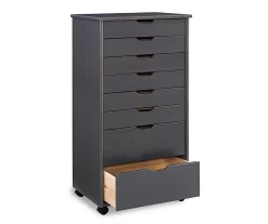 Craft Mate Gray Wood 8-Drawer Rolling Storage Cart -Deco Haven Shop 810543293 5