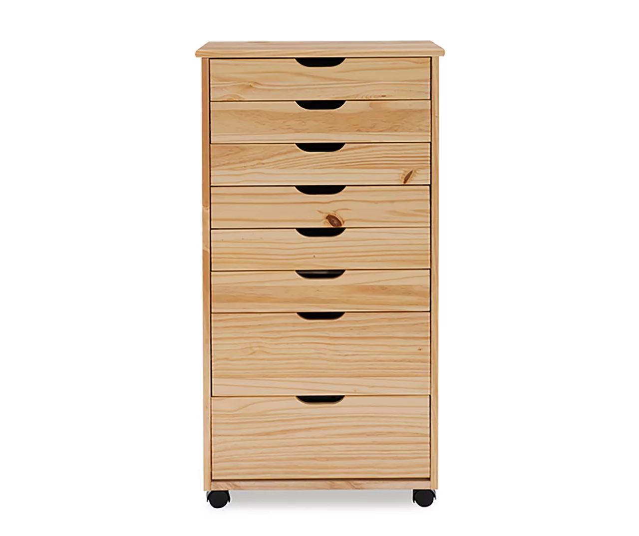 Craft Mate Natural Wood 8-Drawer Rolling Storage Cart 3 Craft Mate Natural Wood 8-Drawer Rolling Storage Cart - Image 3