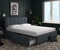 Atwater Living DHP Ryder Linen Upholstered Bed With Storage -Deco Haven Shop 810543642 1