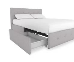Atwater Living DHP Ryder Linen Upholstered Bed With Storage -Deco Haven Shop 810543649 4