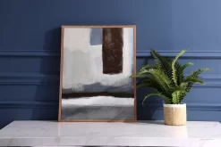 Brown & Gray Abstract 2 Wall Canvas -Deco Haven Shop 810546211 2