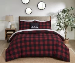 Red Buffalo Plaid Rochester Reversible California King 8-Piece Comforter Set